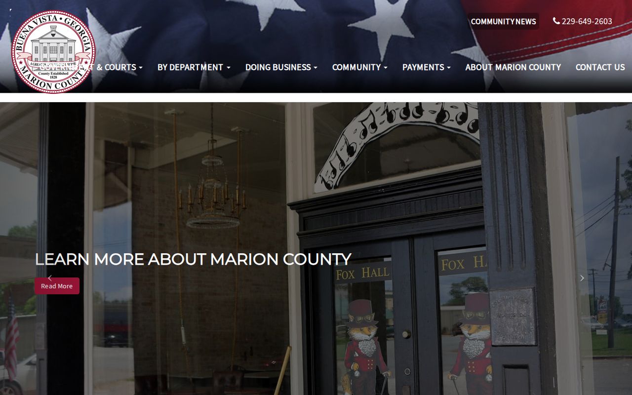Marion County criminal history county government directory