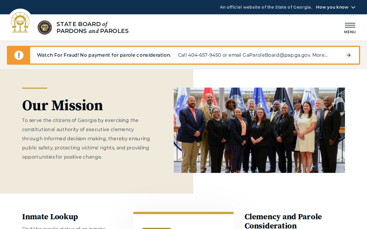 Marion County criminal history Georgia parole authority