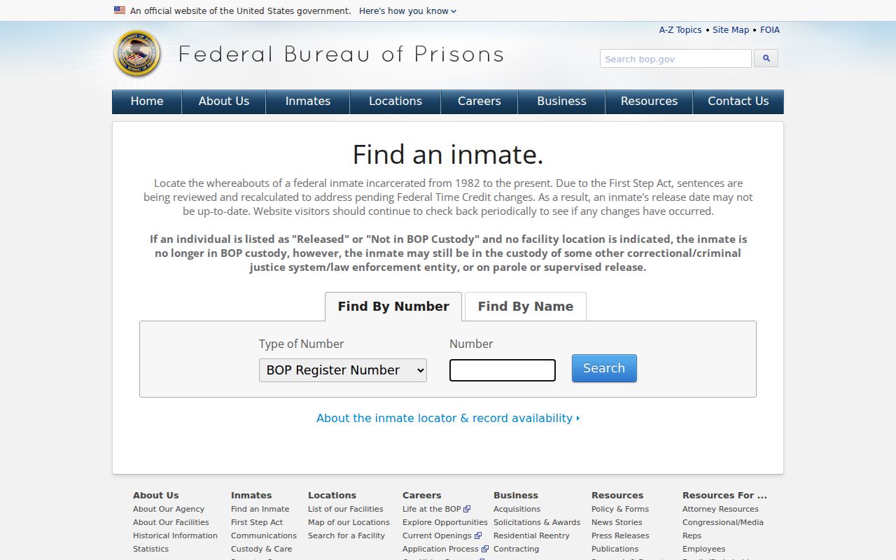 Marion County arrest history federal inmate locator