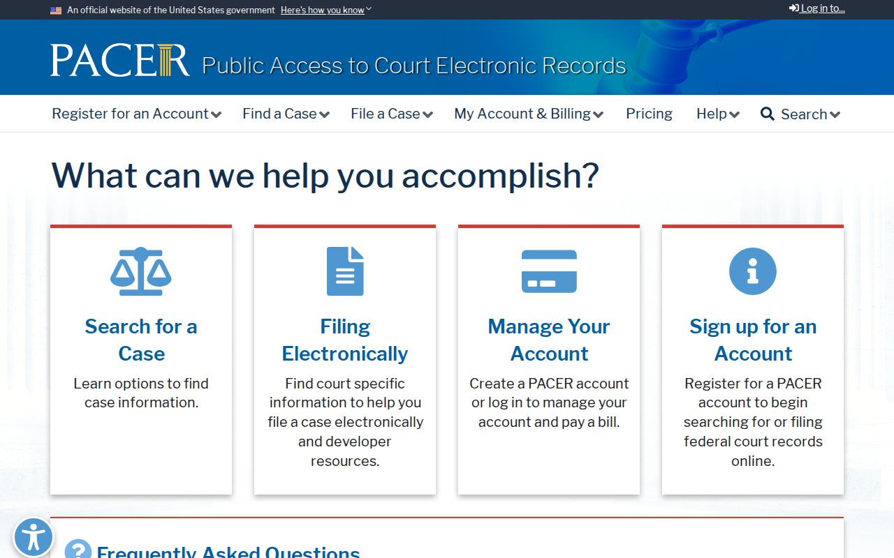 Marion County criminal court cases federal PACER records