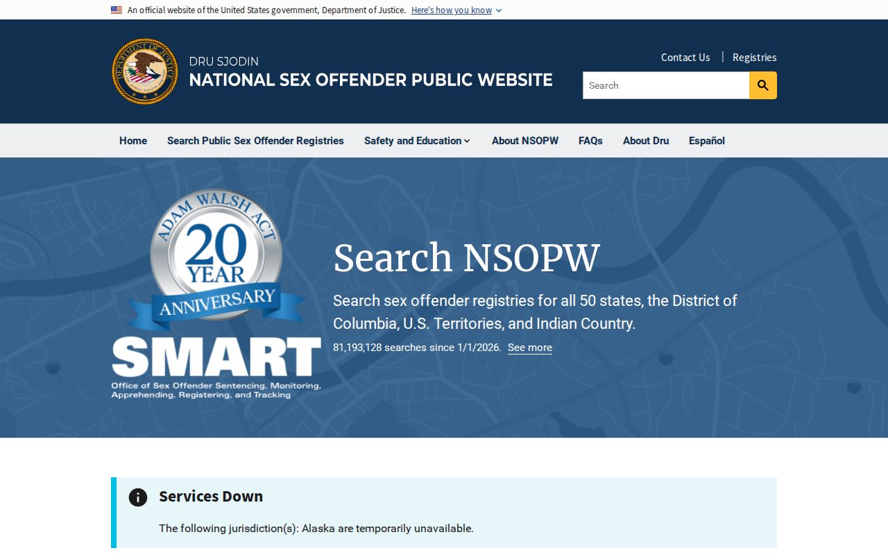 Marion County sex offender check through the national registry search